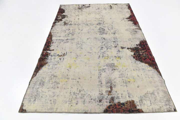 6' x 9' 3 Hand Knotted Ultra Vintage Persian Wool Rug