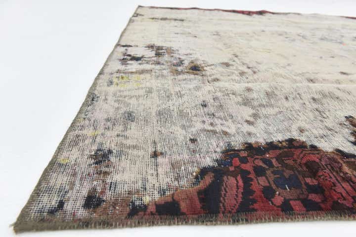 6' x 9' 3 Hand Knotted Ultra Vintage Persian Wool Rug