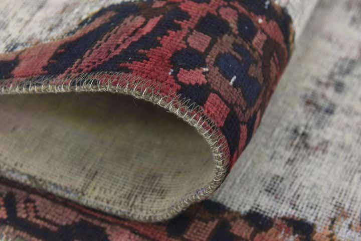 6' x 9' 3 Hand Knotted Ultra Vintage Persian Wool Rug