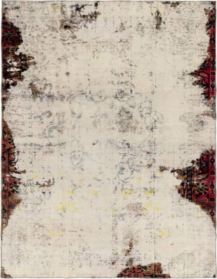 Detail image of 6' x 9' 3 Hand Knotted Ultra Vintage Persian Wool Rug