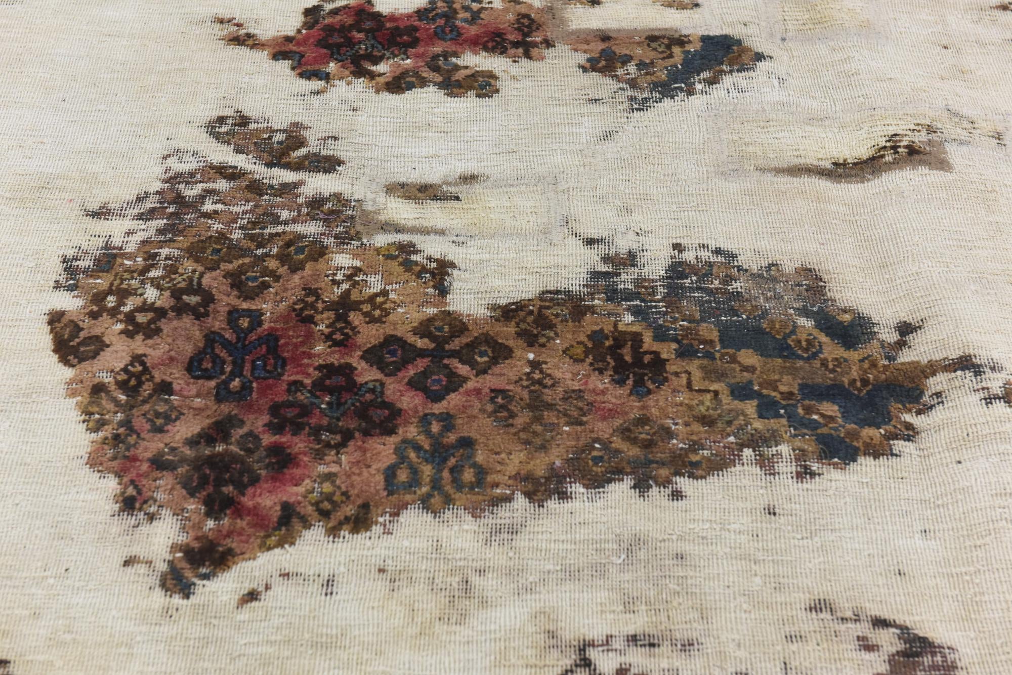 7' x 8' 9 Hand Knotted Ultra Vintage Persian Wool Rug