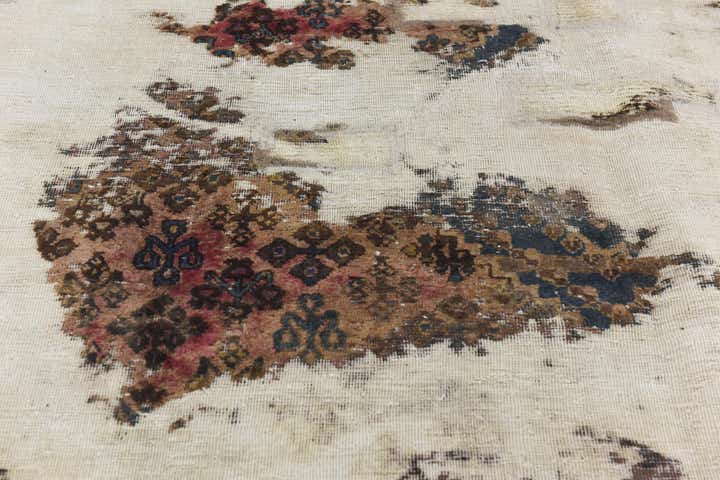 7' x 8' 9 Hand Knotted Ultra Vintage Persian Wool Rug