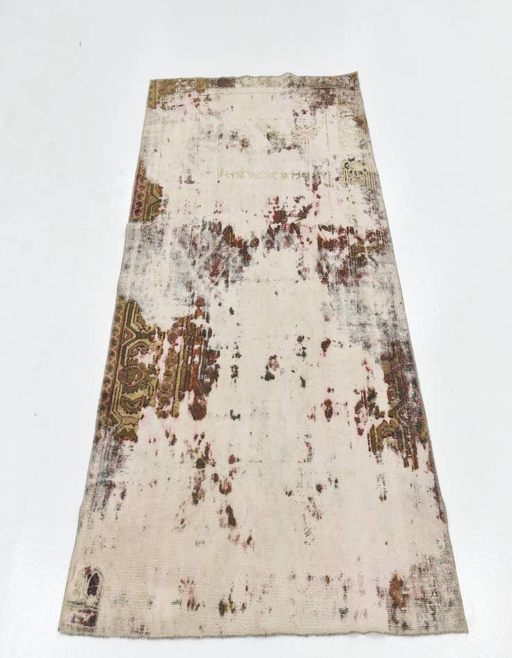 Detail image of 4' 8 x 6' 7  Hand Knotted Ultra Vintage Persian Wool Rug