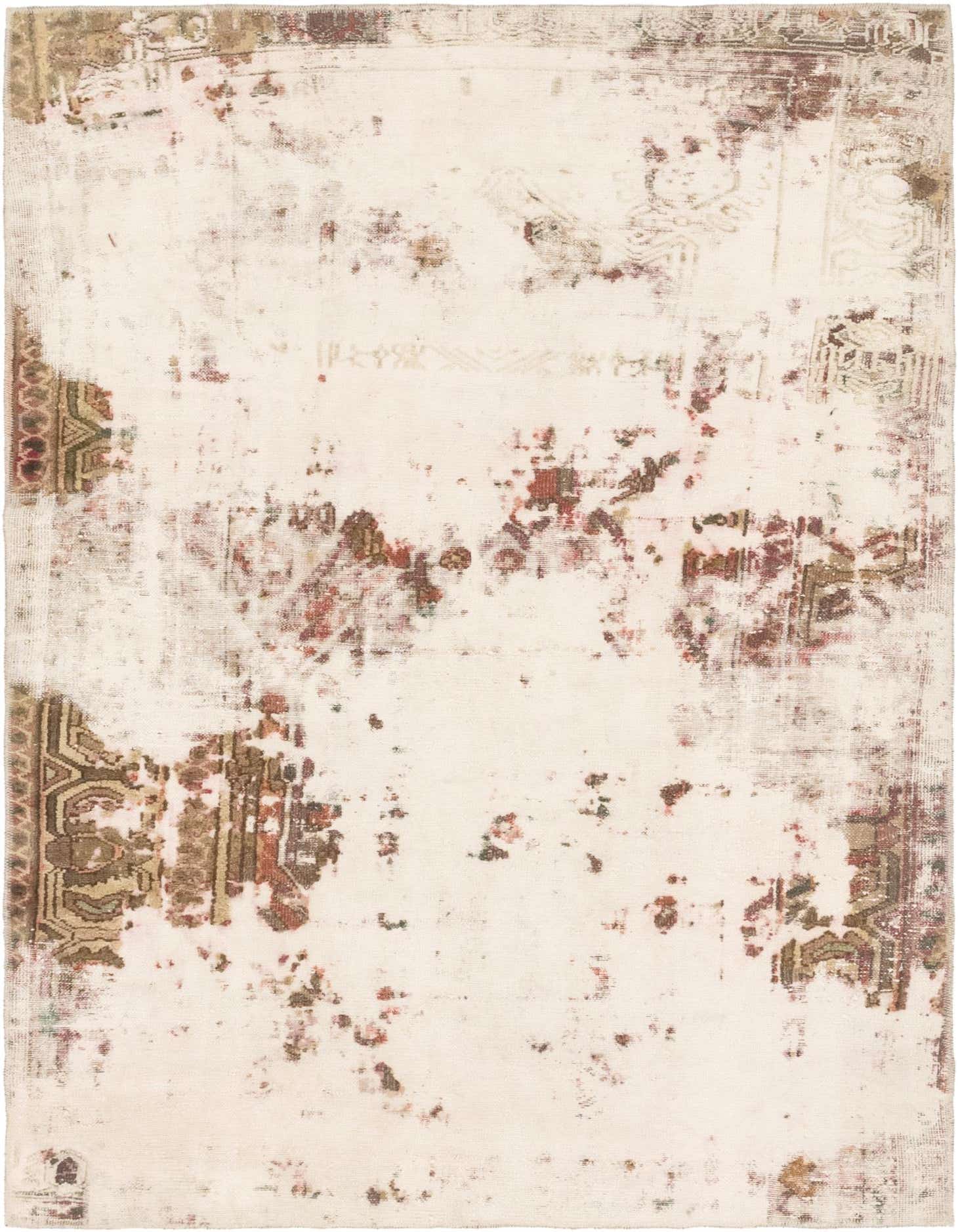 Primary image 4' 8 x 6' 7  Hand Knotted Ultra Vintage Persian Wool Rug