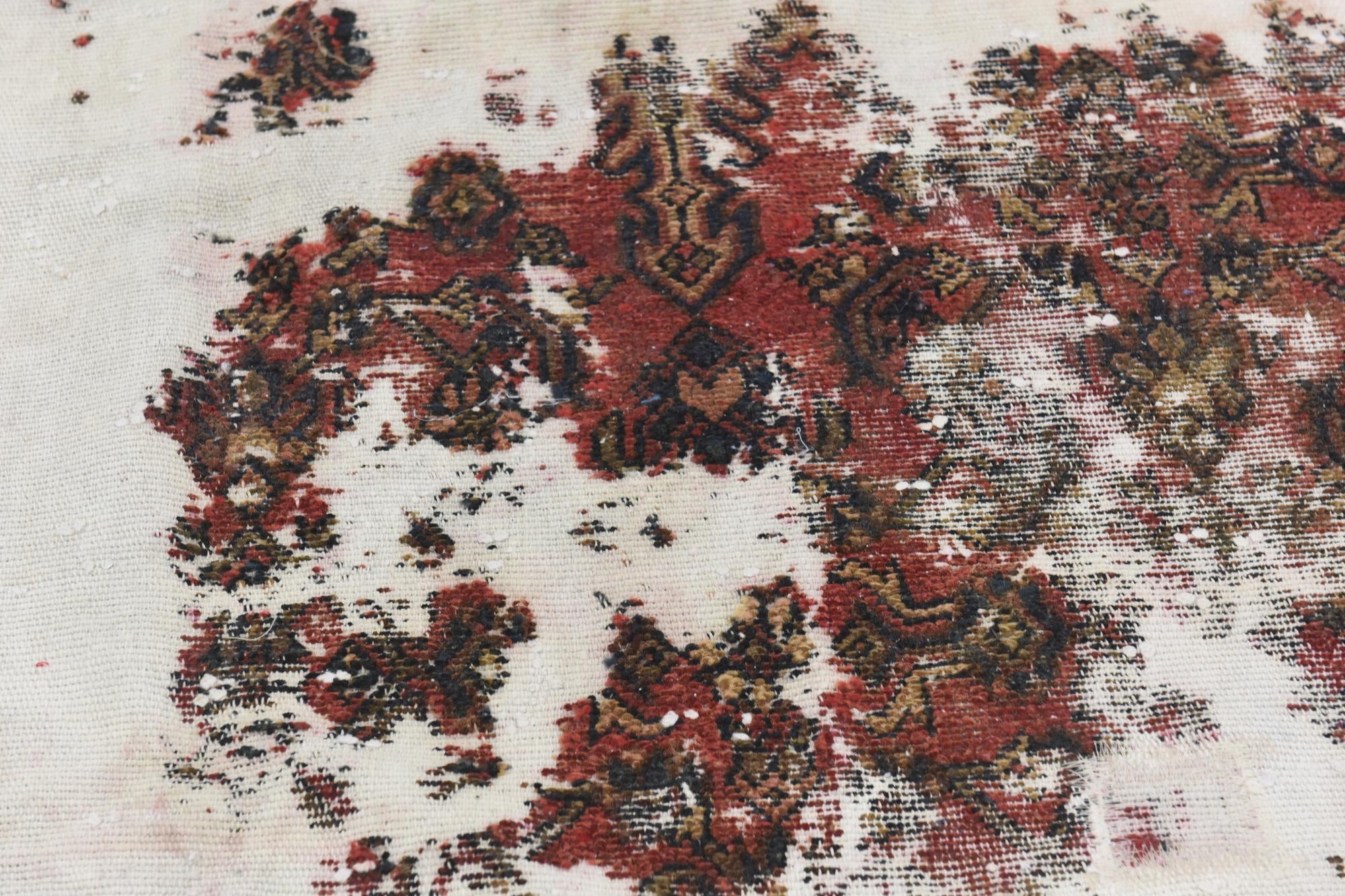 4' 7 x 6' 6 Hand Knotted Ultra Vintage Persian Wool Rug