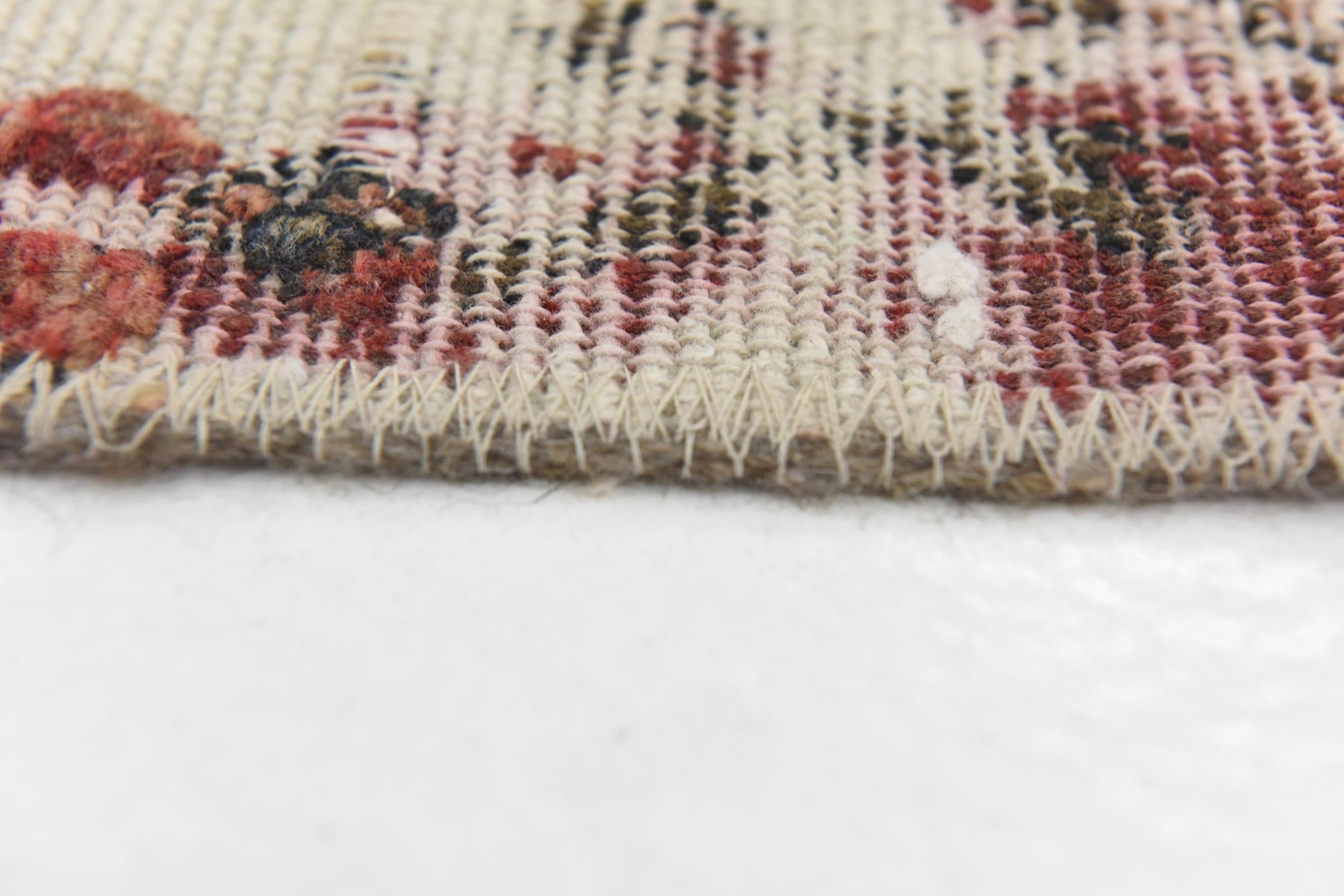 4' 7 x 6' 6 Hand Knotted Ultra Vintage Persian Wool Rug