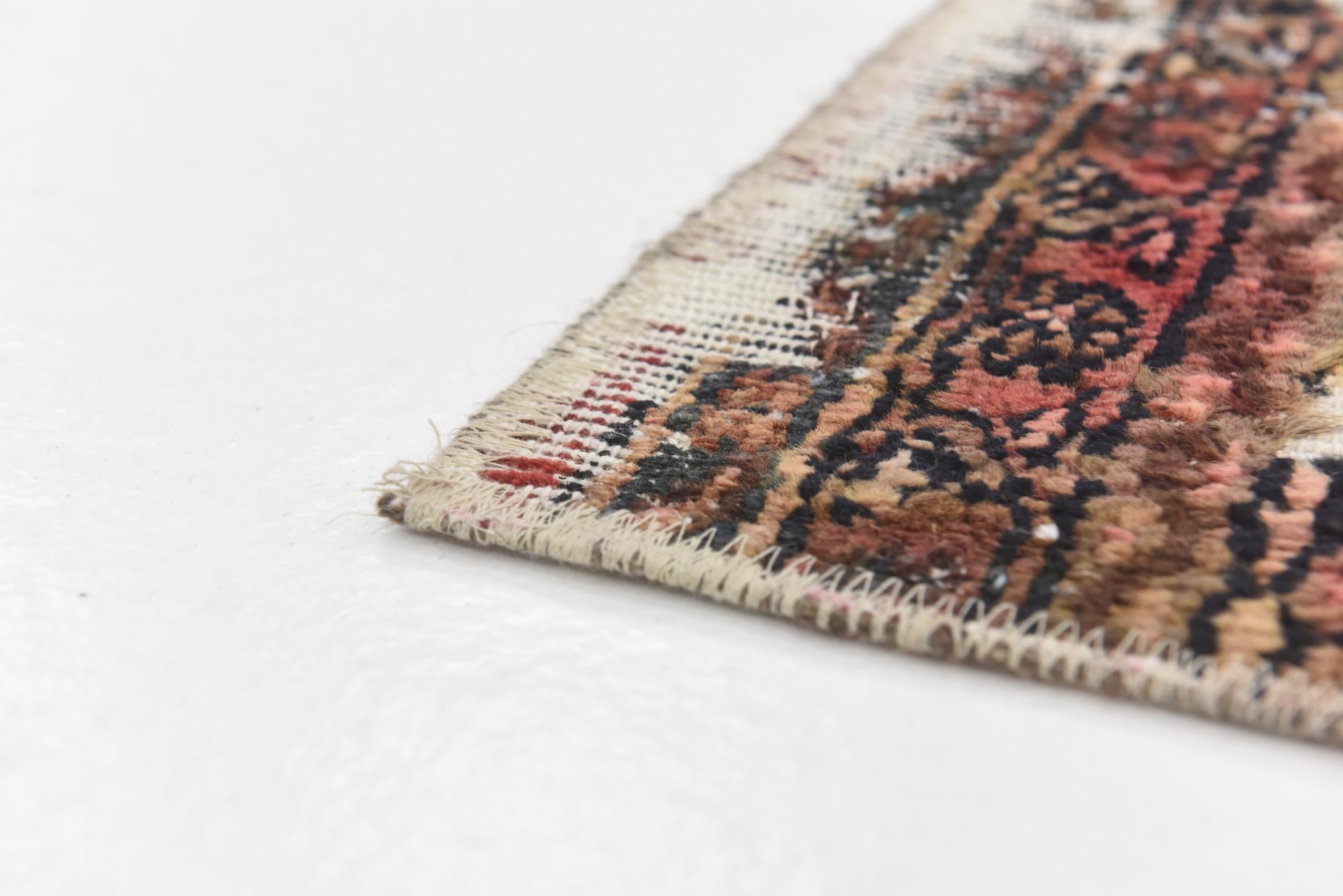 4' 9 x 6' 5 Hand Knotted Ultra Vintage Persian Wool Rug