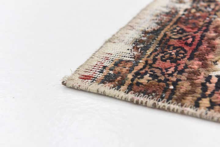 4' 9 x 6' 5 Hand Knotted Ultra Vintage Persian Wool Rug