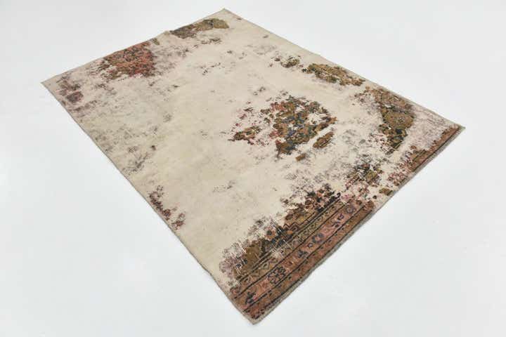 4' 9 x 6' 5 Hand Knotted Ultra Vintage Persian Wool Rug
