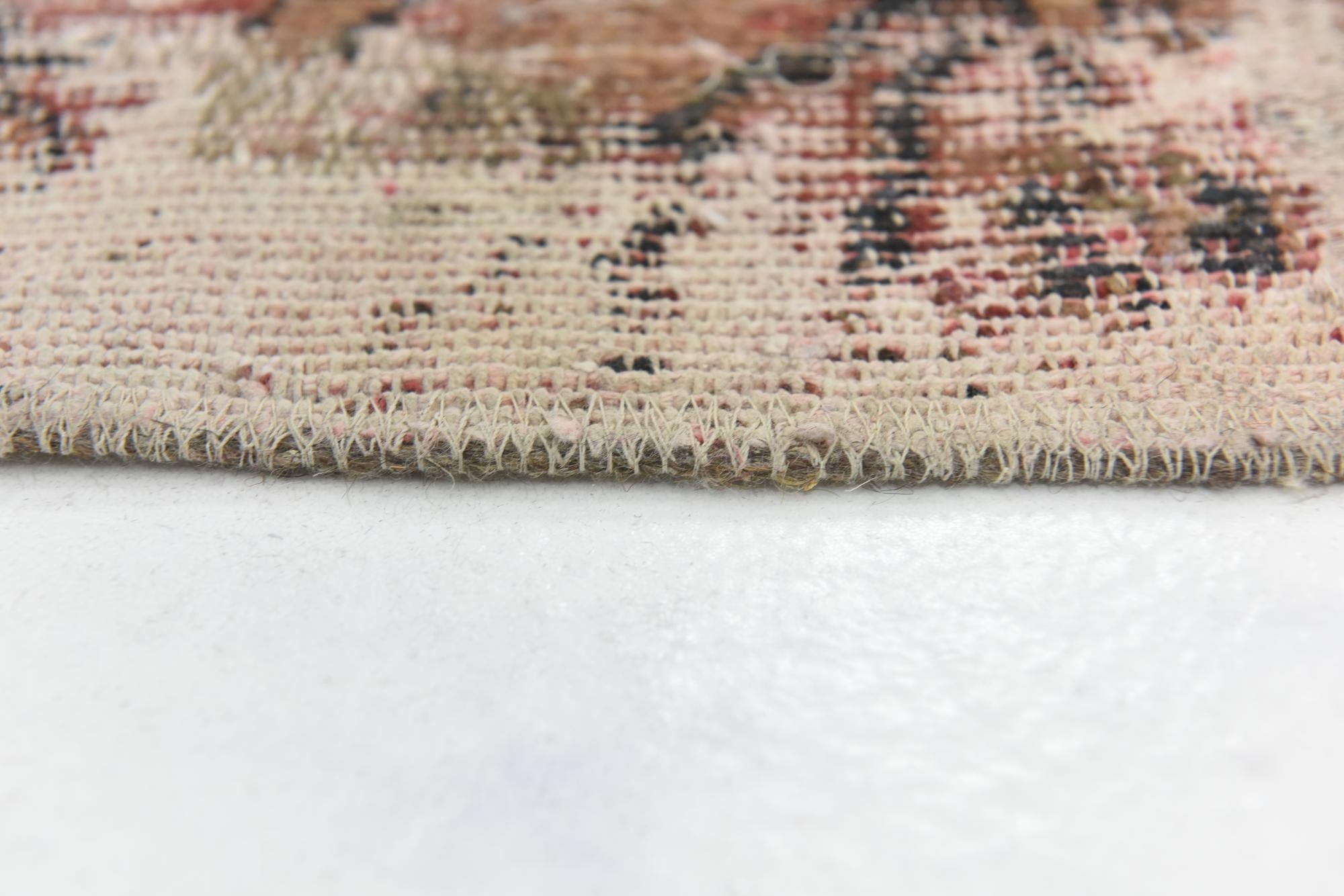 4' 9 x 6' 5 Hand Knotted Ultra Vintage Persian Wool Rug