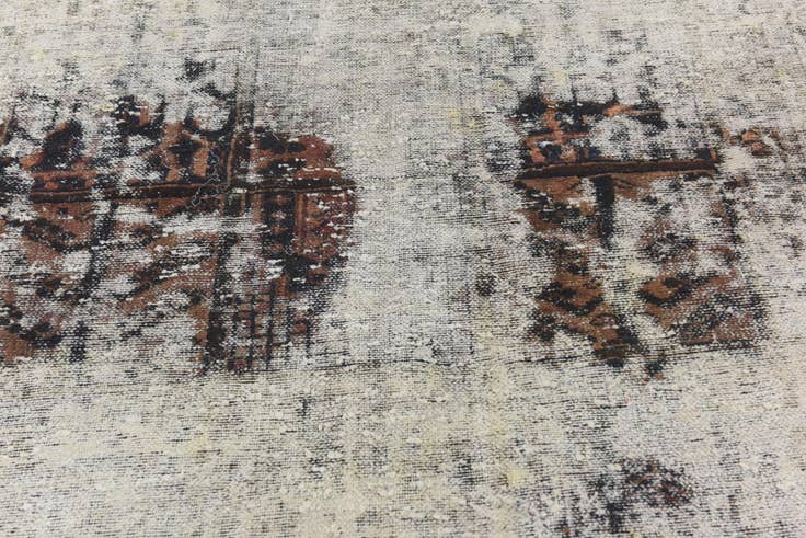 Detail image of 6' 8 x 9' 2 Hand Knotted Ultra Vintage Persian Wool Rug