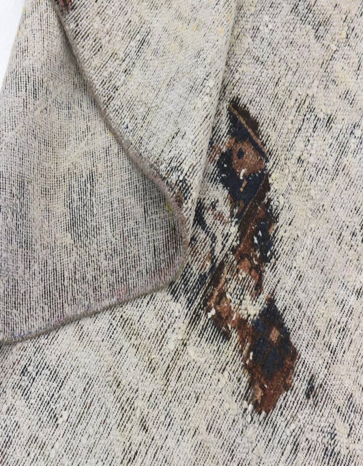 Detail image of 6' 8 x 9' 2  Hand Knotted Ultra Vintage Persian Wool Rug