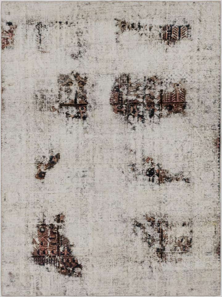 6' 8 x 9' 2 Hand Knotted Ultra Vintage Persian Wool Rug
