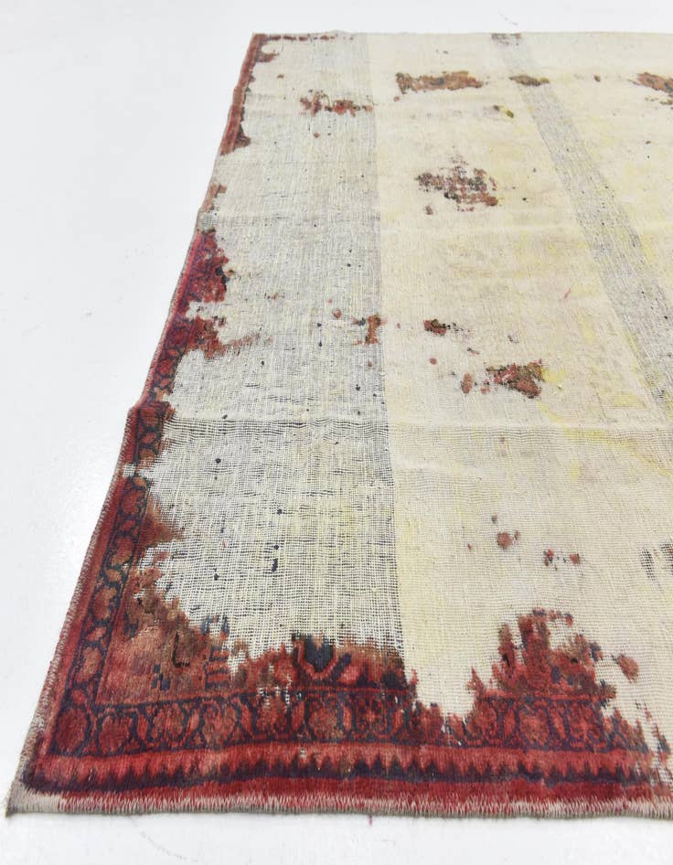 Detail image of 7' x 10' 6  Hand Knotted Ultra Vintage Persian Wool Rug