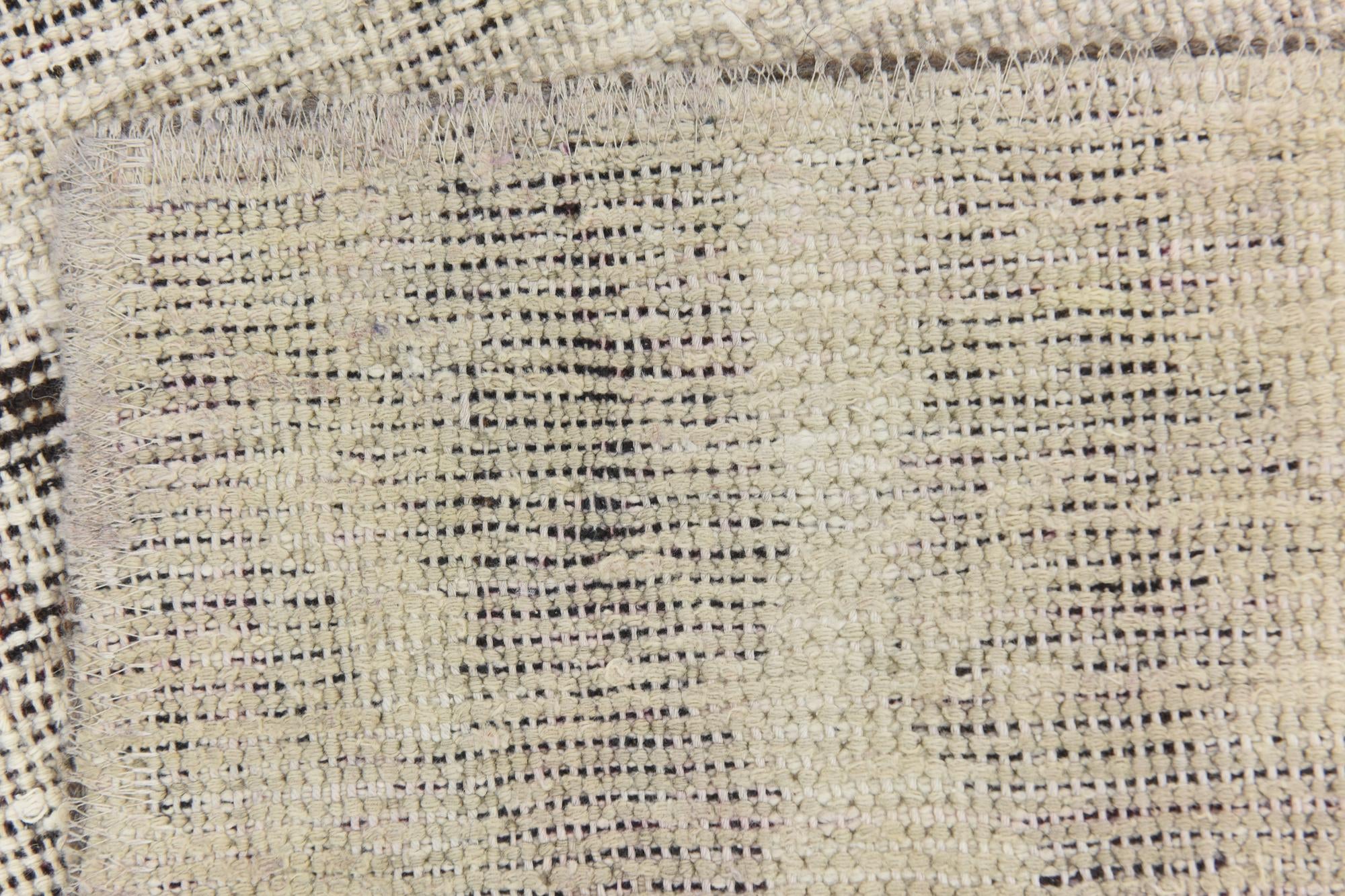 6' 9 x 7' 6 Hand Knotted Ultra Vintage Persian Wool Rug