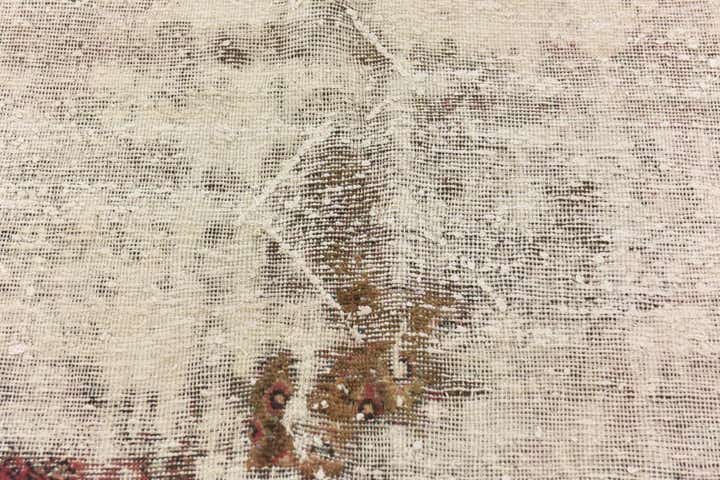 6' 9 x 7' 6 Hand Knotted Ultra Vintage Persian Wool Rug
