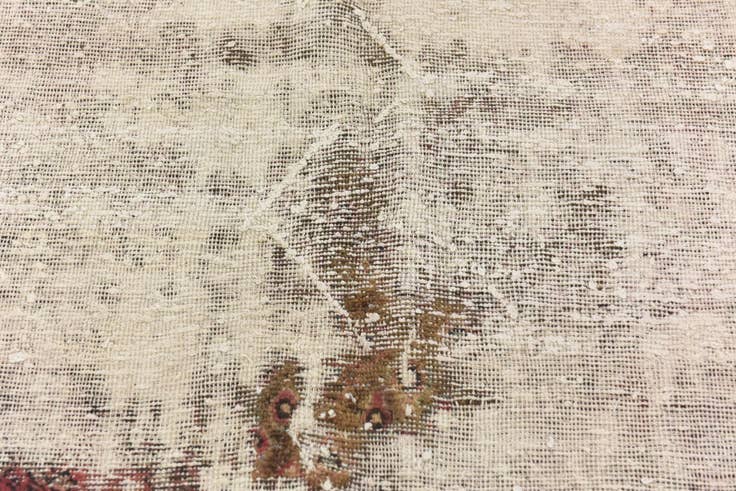 Detail image of 6' 9 x 7' 6 Hand Knotted Ultra Vintage Persian Wool Rug
