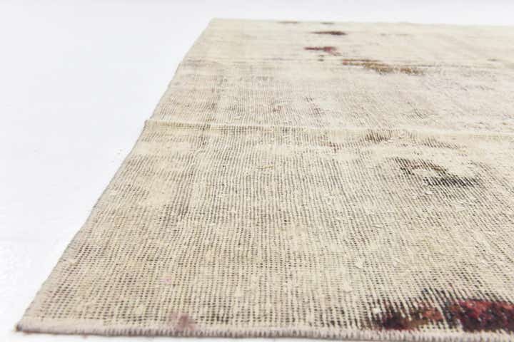 6' 9 x 7' 6 Hand Knotted Ultra Vintage Persian Wool Rug