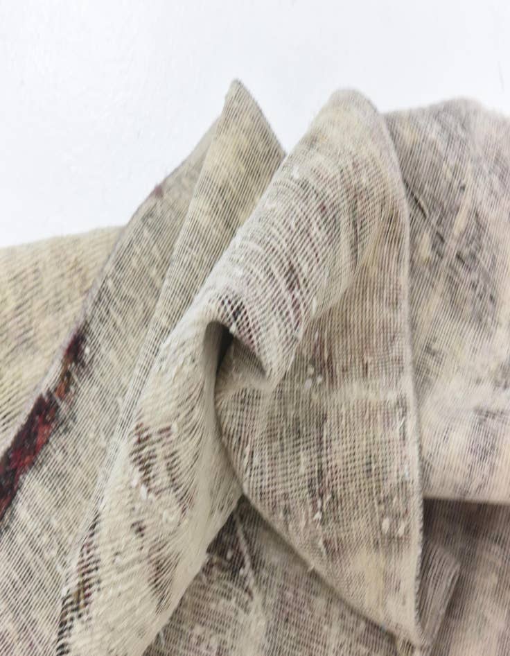 Detail image of 6' 9 x 7' 6  Hand Knotted Ultra Vintage Persian Wool Rug