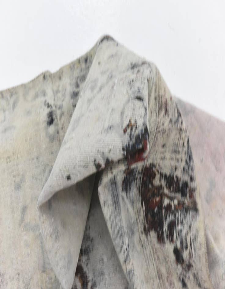 Detail image of 5' 5 x 9'  Hand Knotted Ultra Vintage Persian Wool Rug