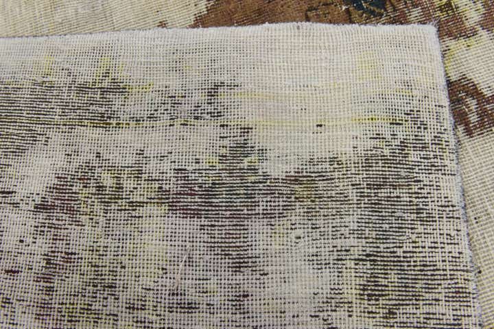 9' x 12' 6 Hand Knotted Ultra Vintage Persian Wool Rug