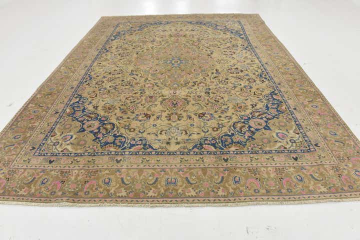 8' 9 x 11' 8 Hand Knotted Ultra Vintage Persian Wool Rug