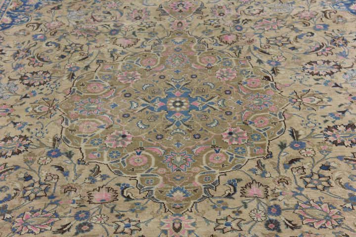 8' 9 x 11' 8 Hand Knotted Ultra Vintage Persian Wool Rug