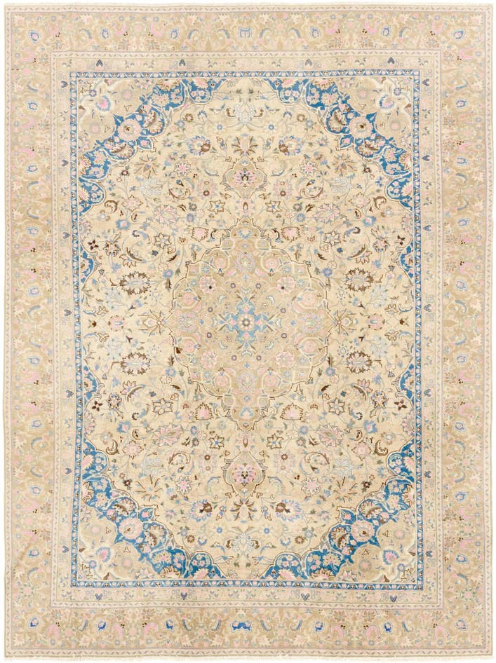 Detail image of 8' 9 x 11' 8 Hand Knotted Ultra Vintage Persian Wool Rug