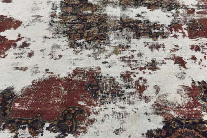 7' x 10' Hand Knotted Ultra Vintage Persian Wool Rug