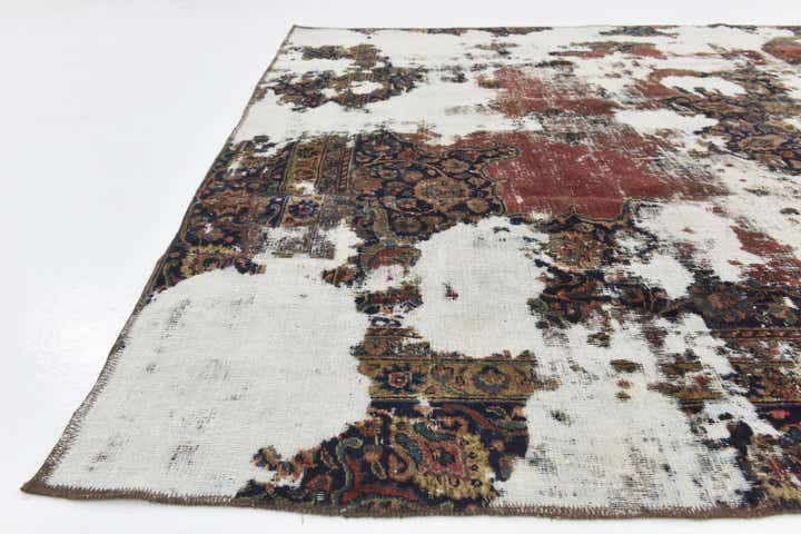 7' x 10' Hand Knotted Ultra Vintage Persian Wool Rug