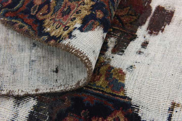 7' x 10' Hand Knotted Ultra Vintage Persian Wool Rug