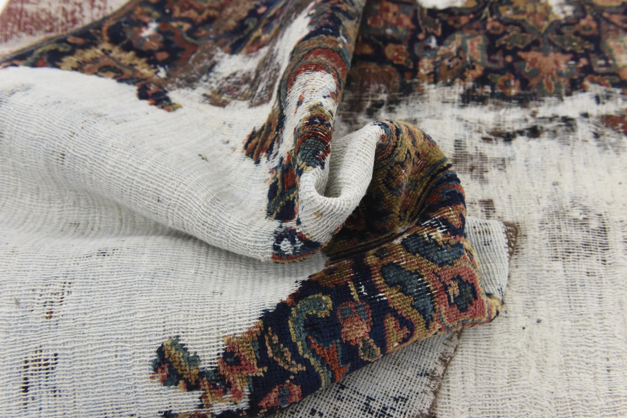 7' x 10' Hand Knotted Ultra Vintage Persian Wool Rug