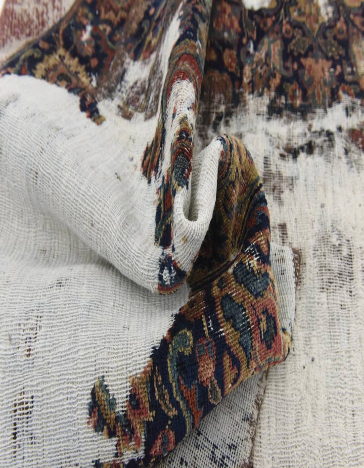 Detail image of 7' x 10'  Hand Knotted Ultra Vintage Persian Wool Rug