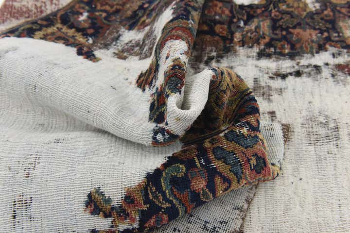 7' x 10' Hand Knotted Ultra Vintage Persian Wool Rug
