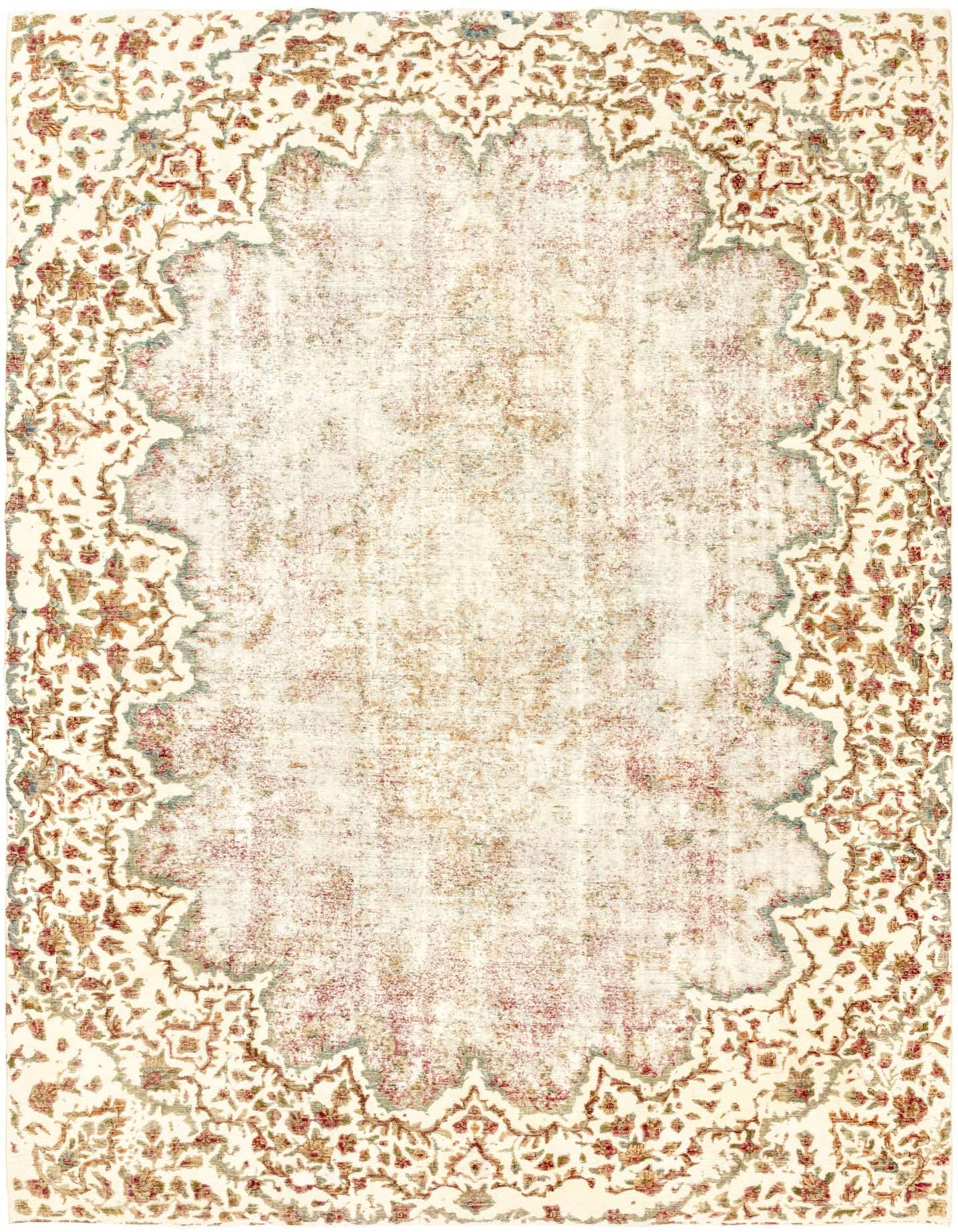 Primary image 9' 4 x 13' 2  Hand Knotted Ultra Vintage Persian Wool Rug
