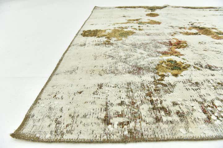 5' 10 x 8' 5 Hand Knotted Ultra Vintage Persian Wool Rug