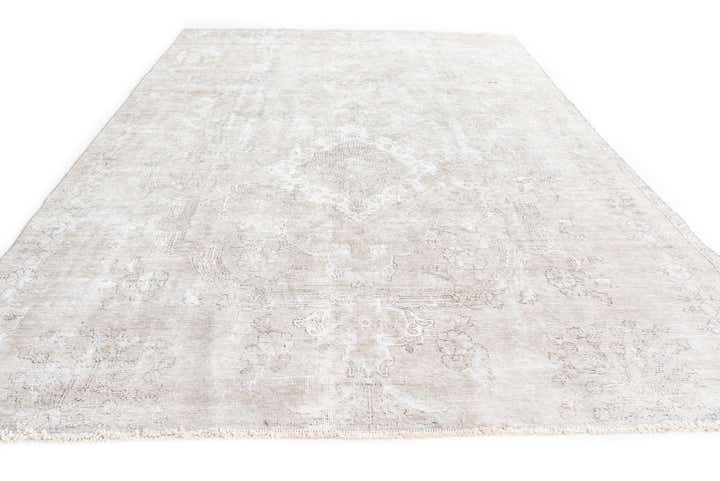 6' 9 x 9' 6 Hand Knotted Ultra Vintage Persian Wool Rug