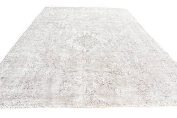 Detail image of 6' 9 x 9' 6 Hand Knotted Ultra Vintage Persian Wool Rug