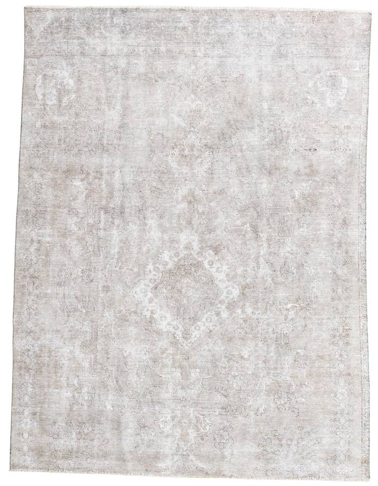 Detail image of 6' 9 x 9' 6 Hand Knotted Ultra Vintage Persian Wool Rug
