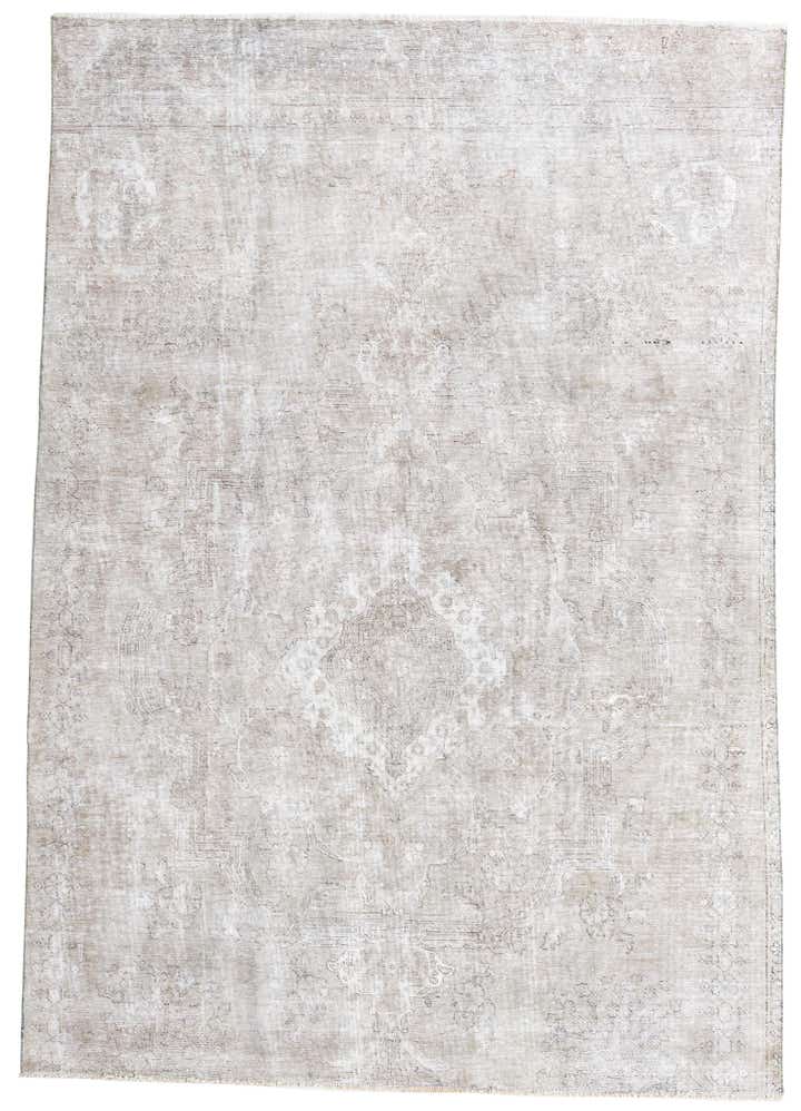 6' 9 x 9' 6 Hand Knotted Ultra Vintage Persian Wool Rug