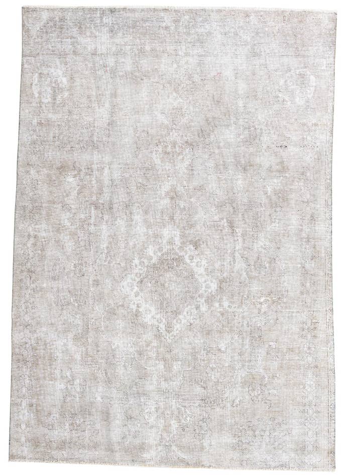 Detail image of 6' 9 x 9' 6 Hand Knotted Ultra Vintage Persian Wool Rug