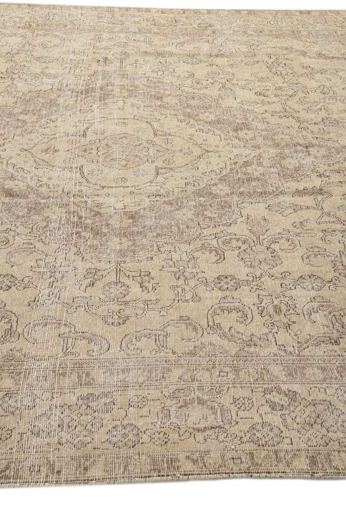 9' 5 x 12' 3 Hand Knotted Ultra Vintage Persian Wool Rug