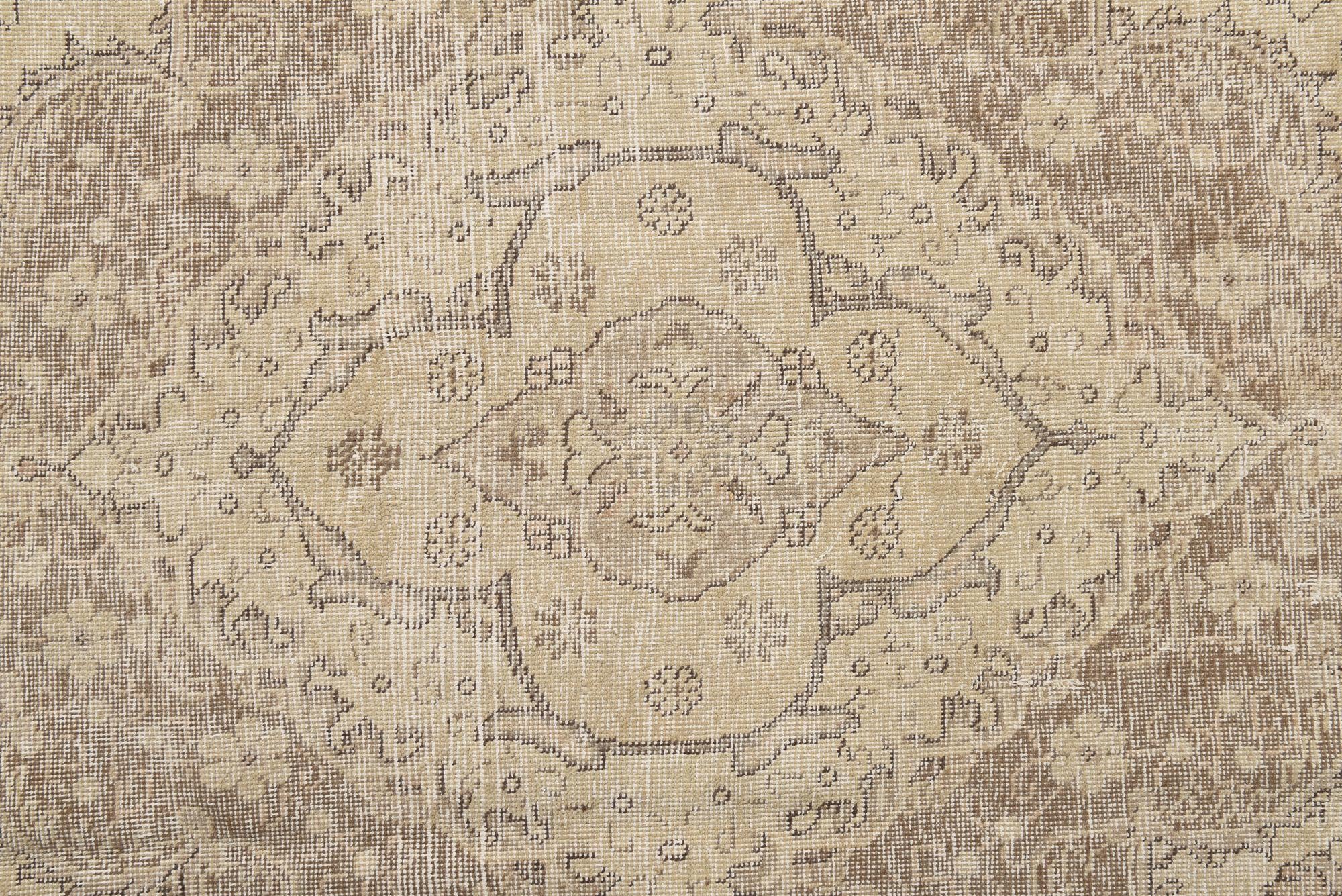 9' 5 x 12' 3 Hand Knotted Ultra Vintage Persian Wool Rug