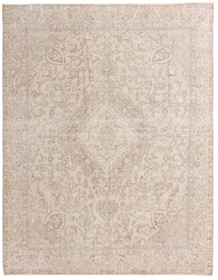 Detail image of 9' 5 x 12' 3 Hand Knotted Ultra Vintage Persian Wool Rug