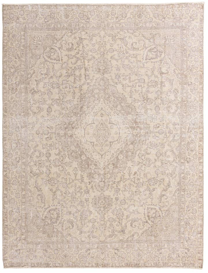 Detail image of 9' 5 x 12' 3 Hand Knotted Ultra Vintage Persian Wool Rug