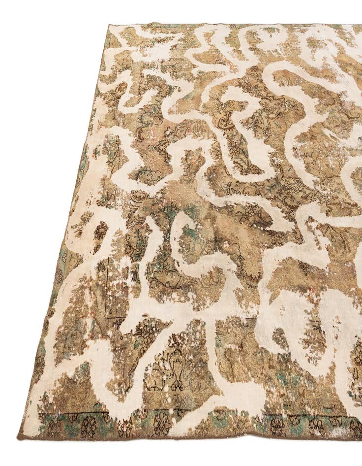 Detail image of 9' 4 x 12' 2  Hand Knotted Ultra Vintage Persian Wool Rug