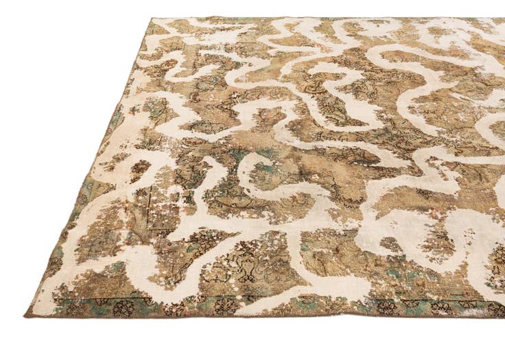 Detail image of 9' 4 x 12' 2 Hand Knotted Ultra Vintage Persian Wool Rug
