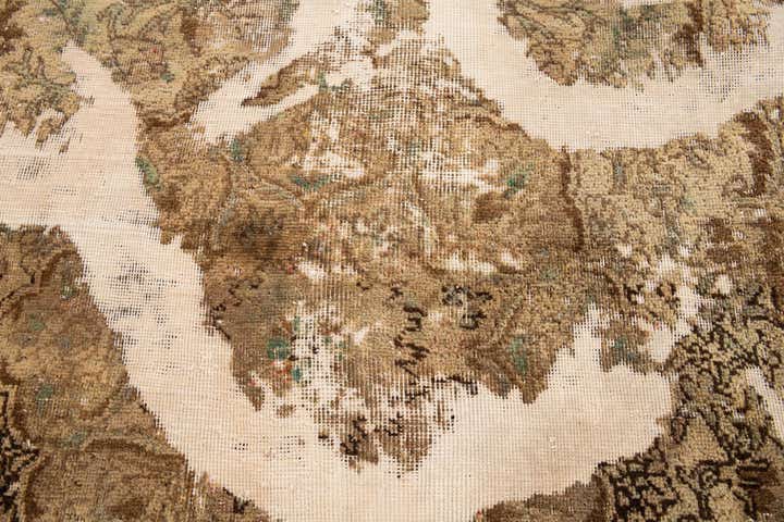 9' 4 x 12' 2 Hand Knotted Ultra Vintage Persian Wool Rug