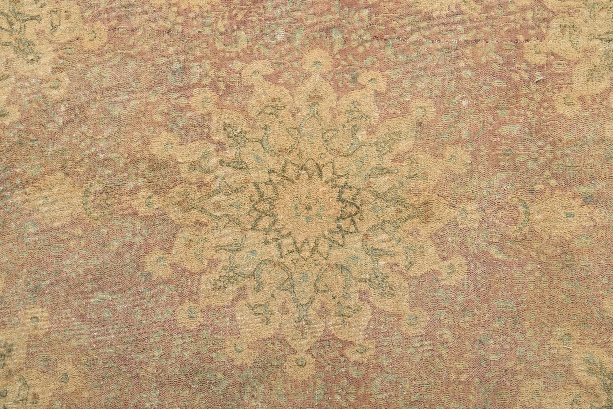 8' 5 x 11' 3 Hand Knotted Ultra Vintage Persian Wool Rug