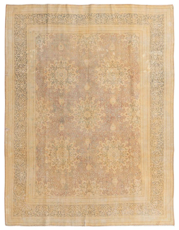 Detail image of 8' 5 x 11' 3 Hand Knotted Ultra Vintage Persian Wool Rug